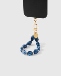 INDIGO MARBLE PHONE STRAP
