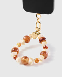 AMBER MARBLE PHONE STRAP