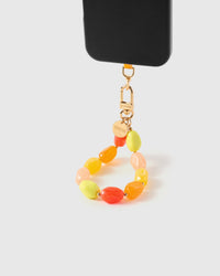 CITRUS MIX AGATE PHONE STRAP