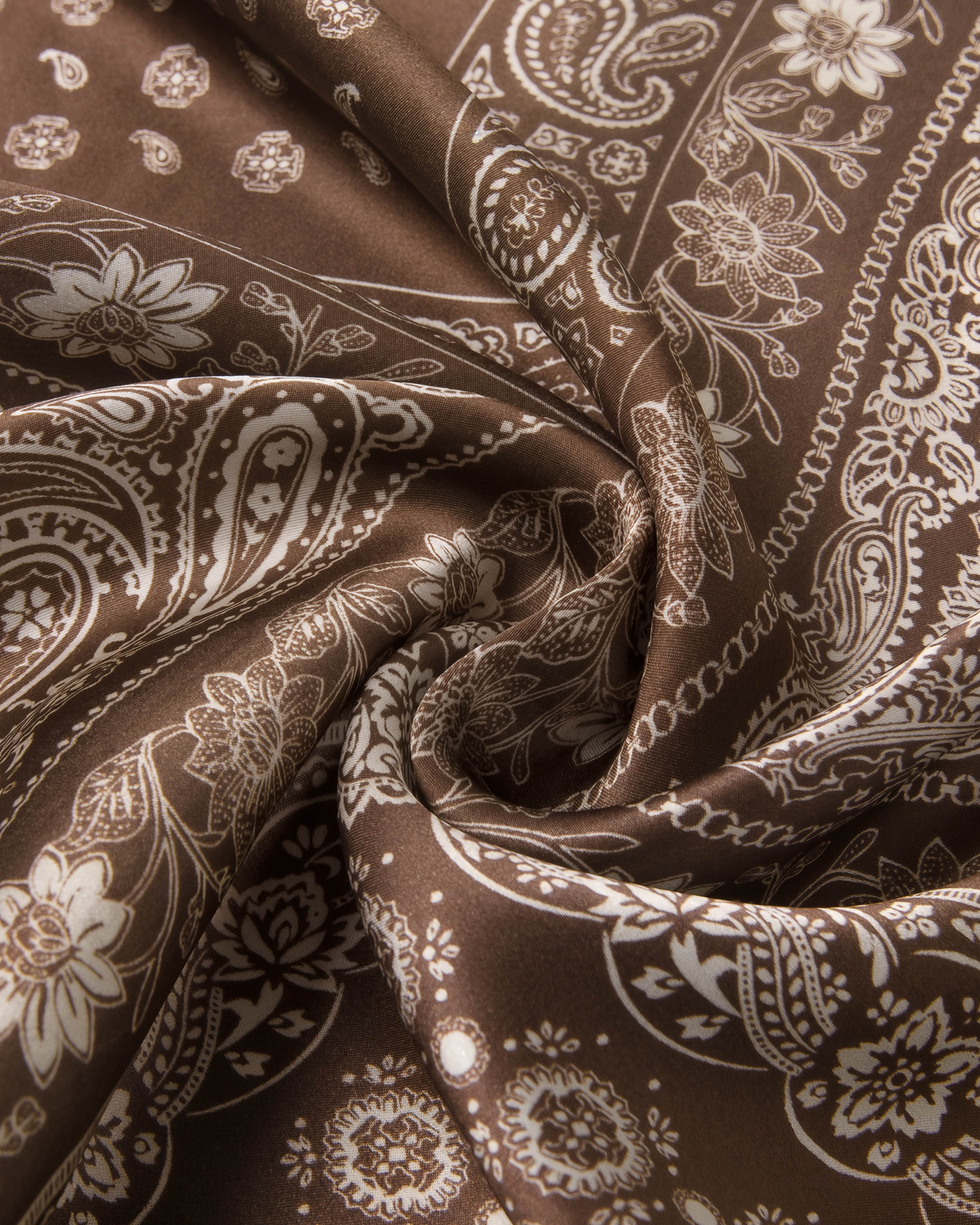COCOA PATCHWORK SILK SCARF