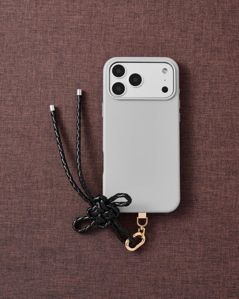 NOIR BOW PHONE STRAP