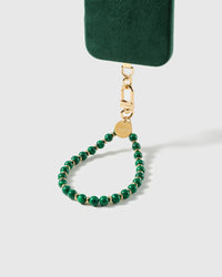 EMERALD SWIRL PHONE STRAP