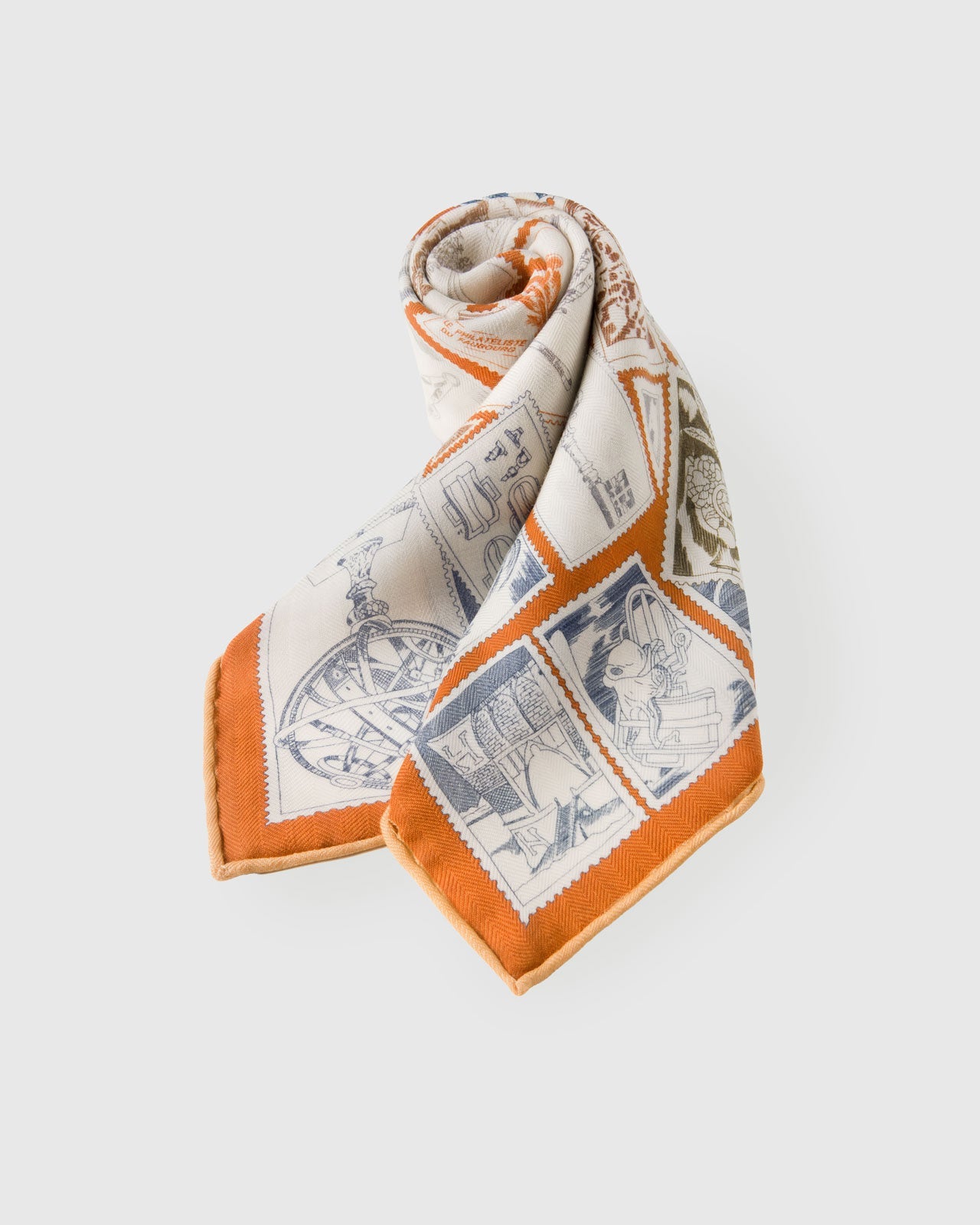 PHILATELIST SILK SCARF