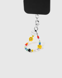 RAINBOW SMILEY PHONE STRAP
