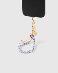 PORCELAIN CHERRY CHARM PHONE STRAP