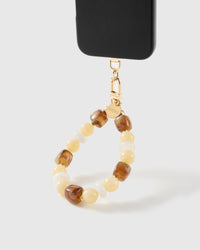 HONEY MARBLE MIX PHONE STRAP
