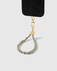 DALMATIAN BEAD PHONE STRAP