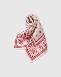 ROSEWATER TILE SILK SCARF