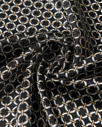 CHAIN LINK GRID SILK SCARF