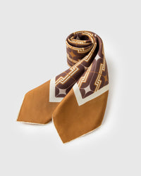 TOBACCO DECO NA SILK SCARF