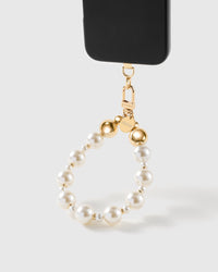 GOLDEN PEARL PHONE STRAP