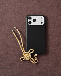 CHAMPAGNE BOW PHONE STRAP