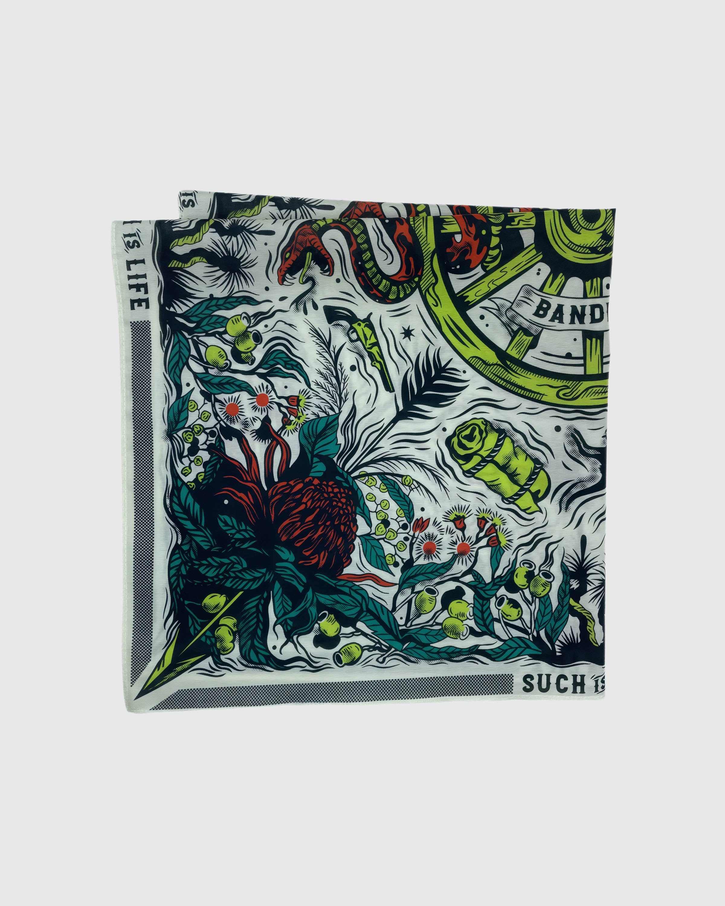 SERPENT THICKET SILK SCARF