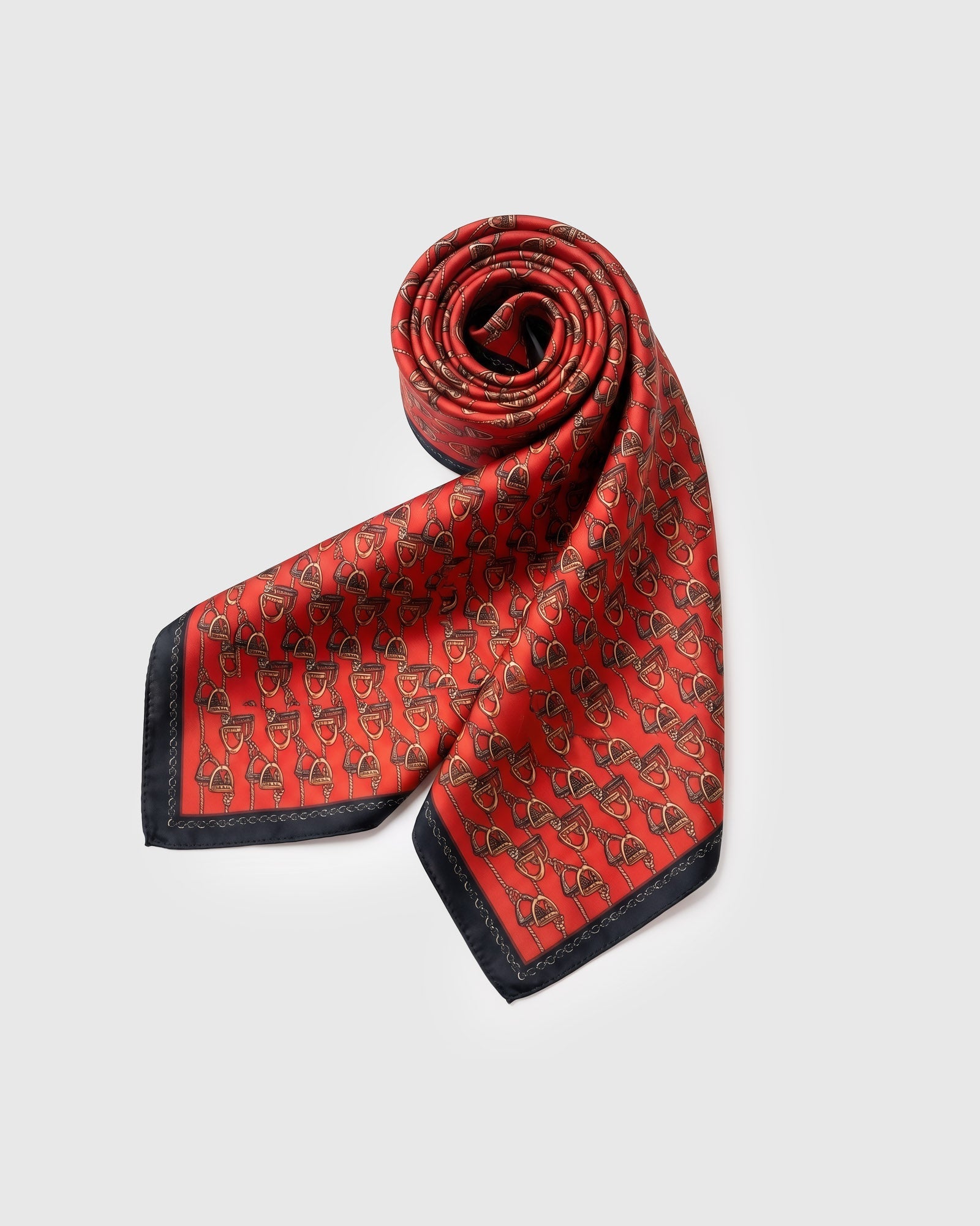 EQUESTRIAN STIRRUP SILK SCARF