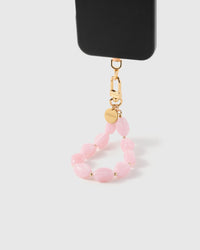 ROSE AGATE PHONE STRAP