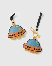 UFO LEATHER BAG CHARM