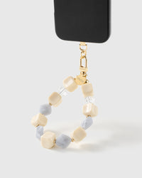 FROST MARBLE MIX PHONE STRAP