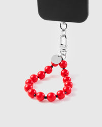 RED BEAD PHONE STRAP