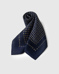 MIDNIGHT PETAL SILK SCARF