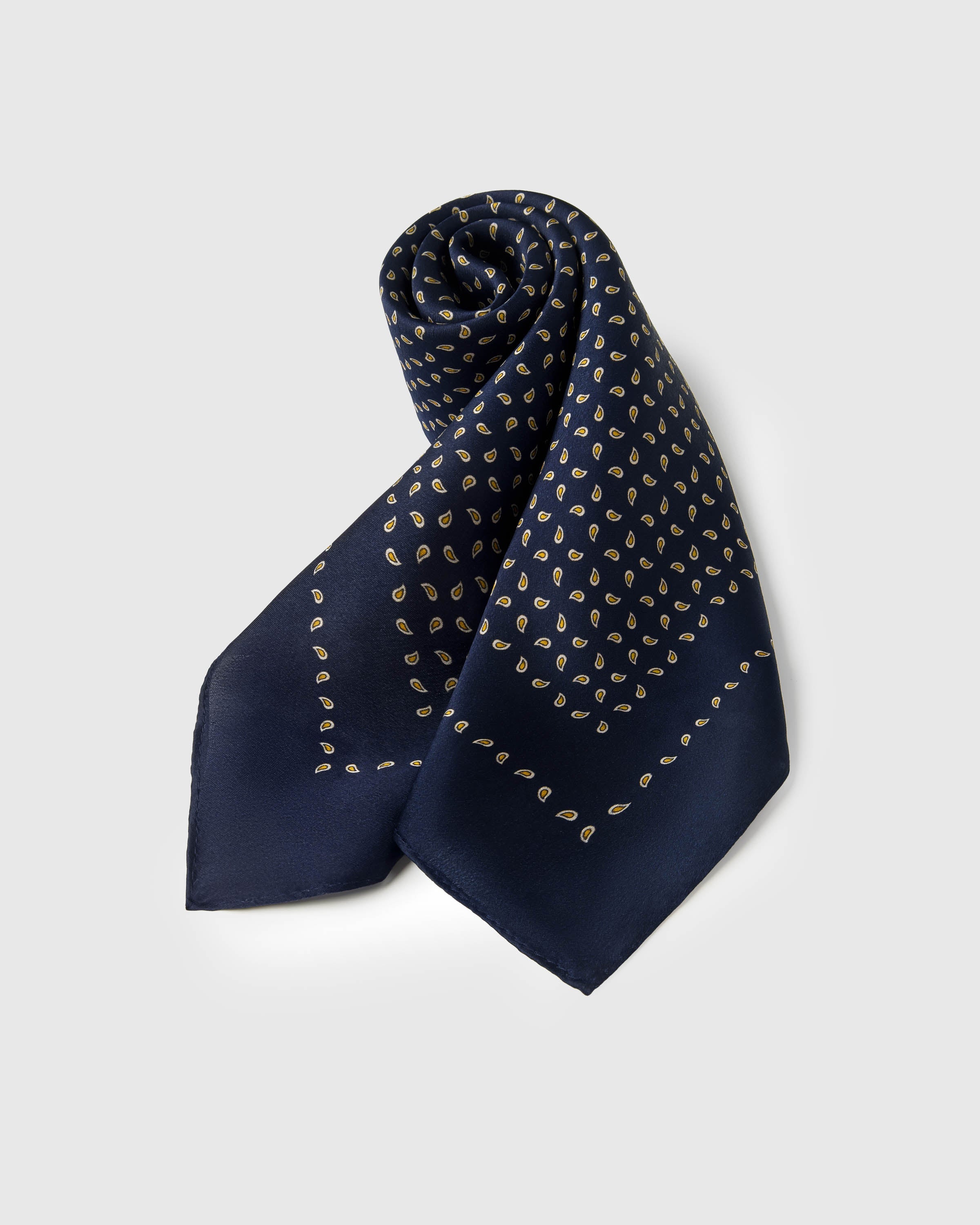 MIDNIGHT PETAL SILK SCARF