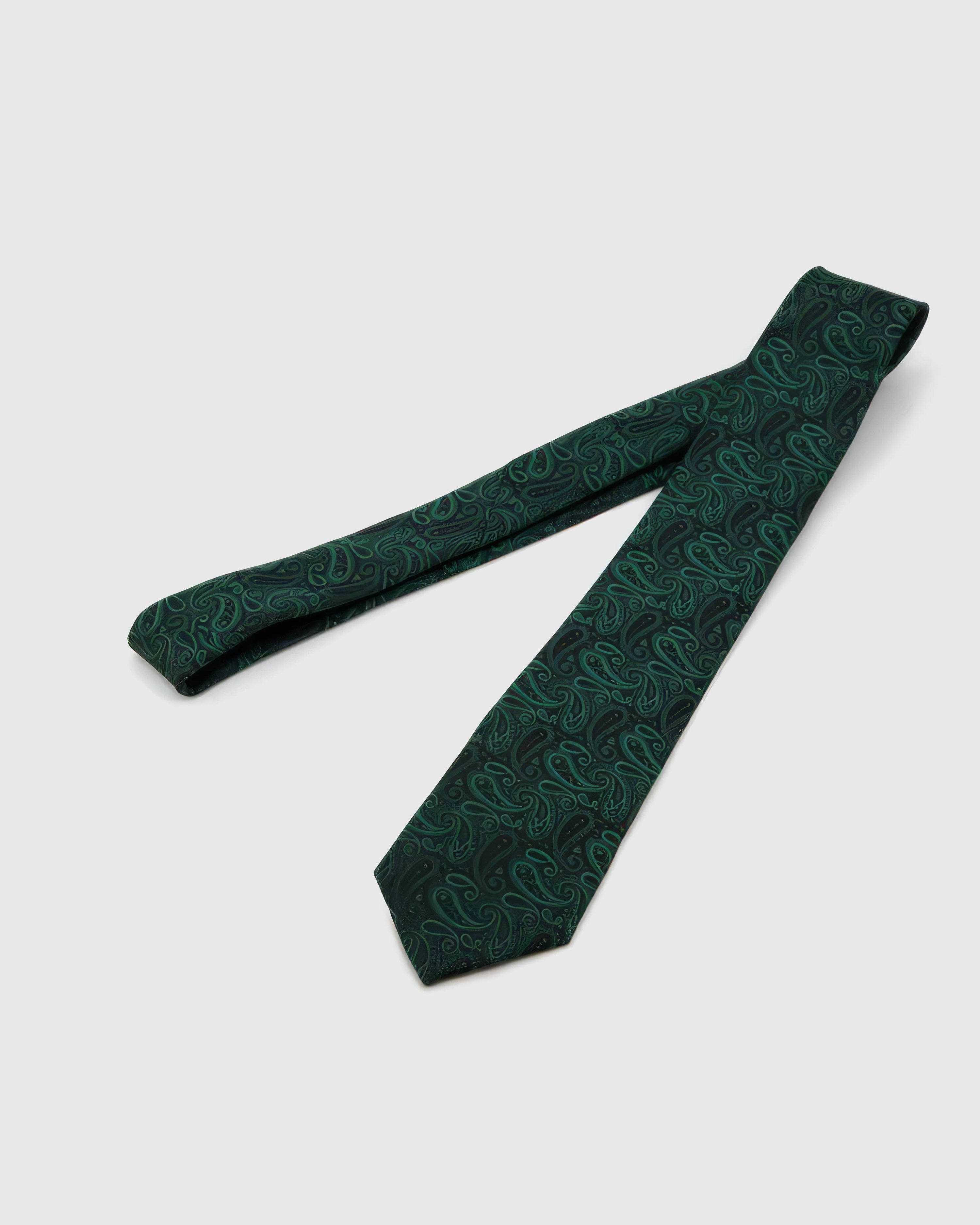 EMERALD PAISLEY TIE