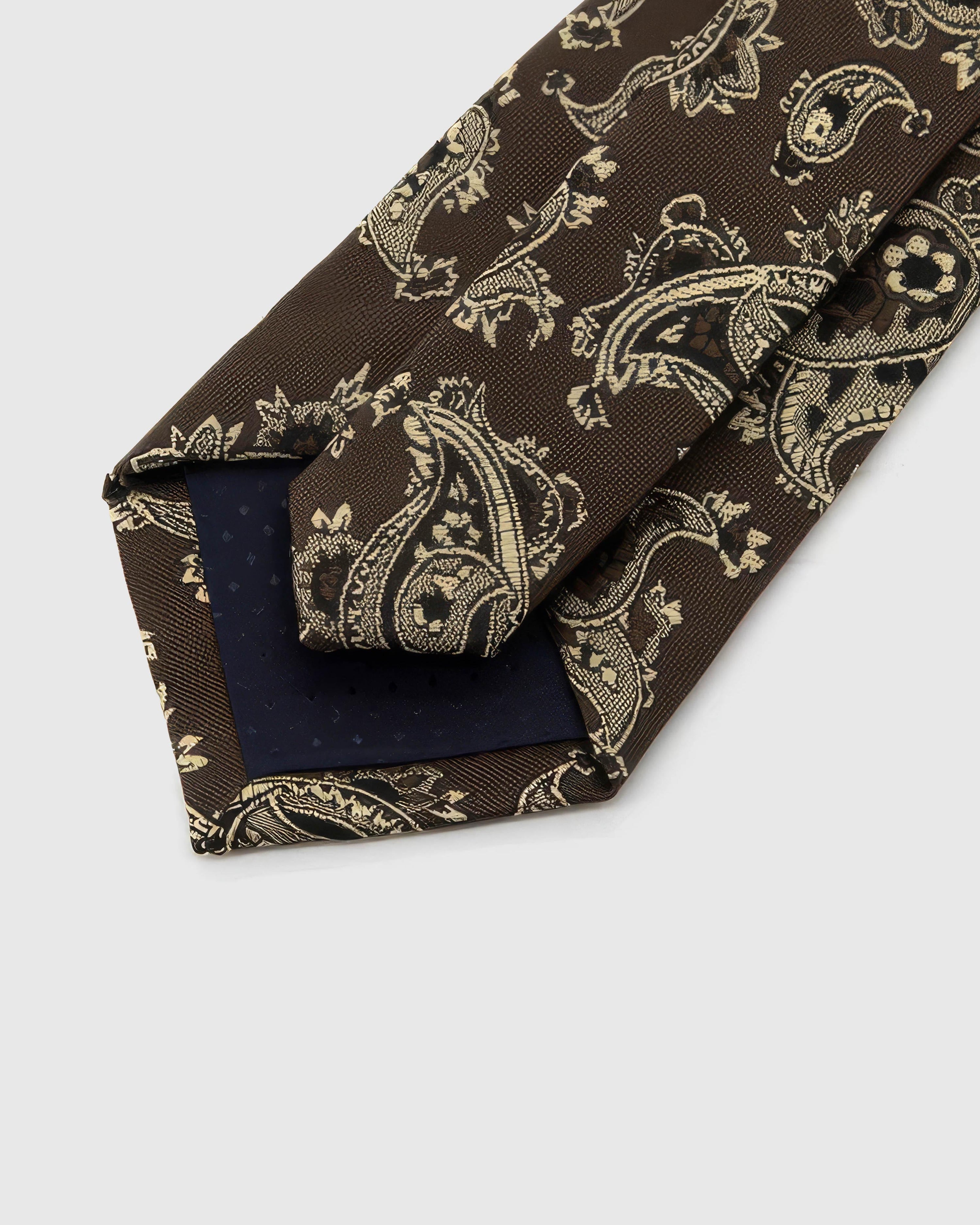 ESPRESSO BAROQUE PAISLEY TIE