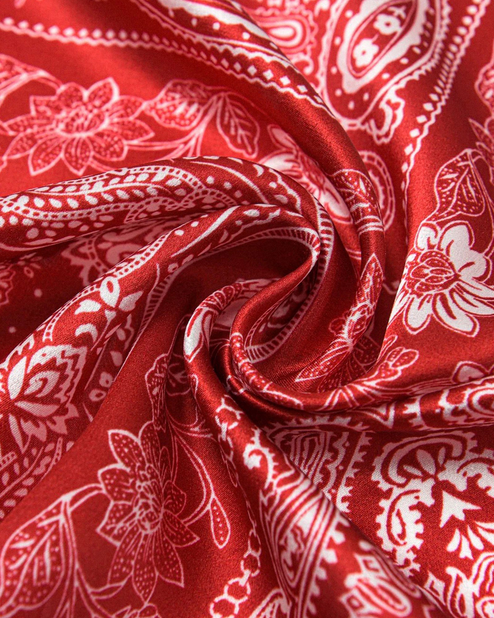 ROUGE BANDANA SILK SCARF
