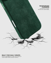 ALCANTARA PHONE CASE — EVERGREEN