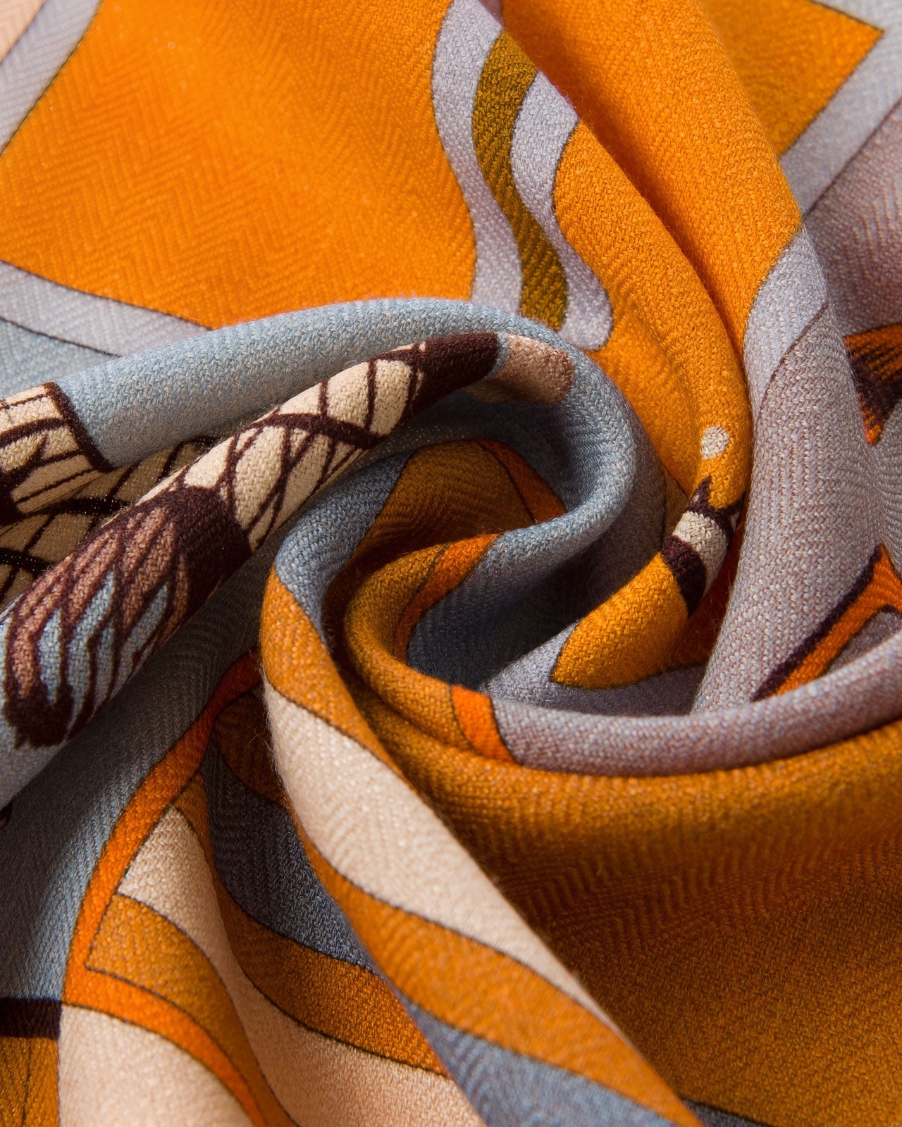 HORSE BLANKET PATCHWORK SILK SCARF
