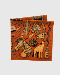 FRONTIER ICONOGRAPHY SILK SCARF
