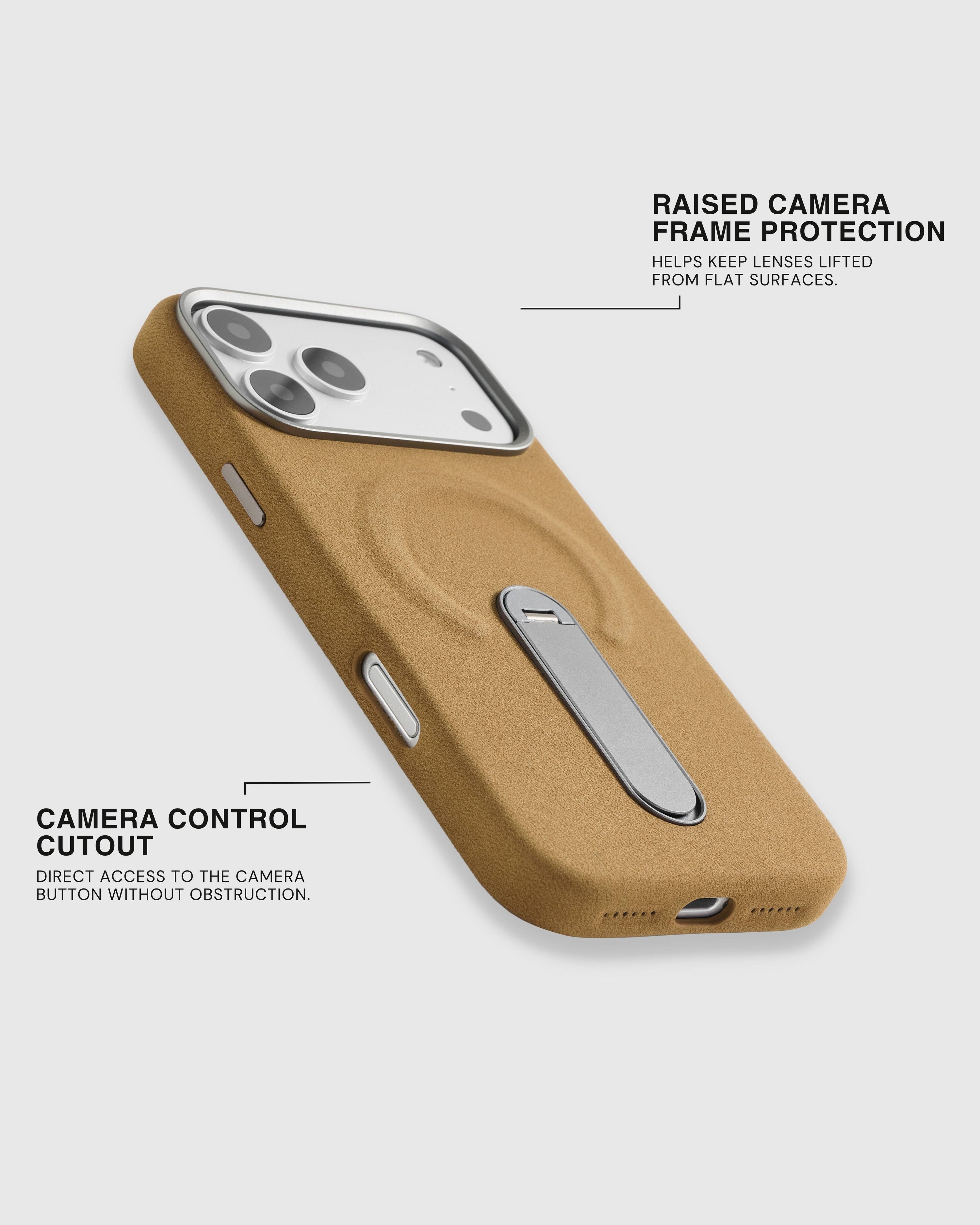 STAND PHONE CASE — TAN