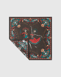 CALAVERA DANCE SILK SCARF