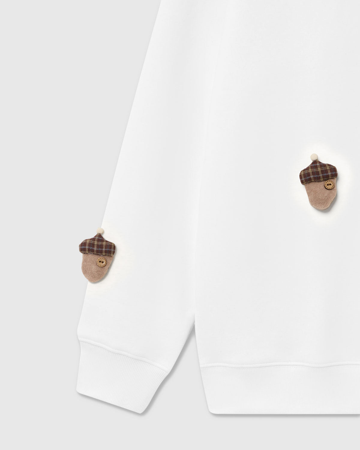 REINDEER & ACORN PLUSH SWEATSHIRT