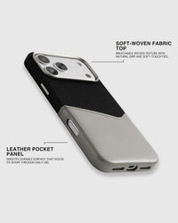 WALLET PHONE CASE — BLACK STONE