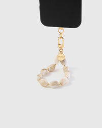 AMBER MARBLE PHONE STRAP