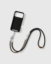 ONYX BRAID CROSS-BODY PHONE STRAP