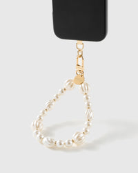 IVORY PEARL PHONE STRAP