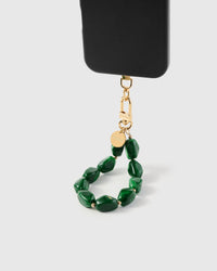 EMERALD MARBLE PHONE STRAP