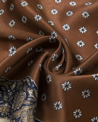 CHESTNUT BAROQUE SILK SCARF