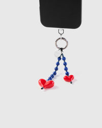 DOUBLE HEART PHONE STRAP