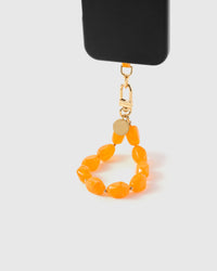 AMBER AGATE PHONE STRAP