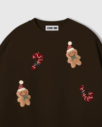 GINGERBREAD PARTY CRASHERS NA SWEATSHIRT