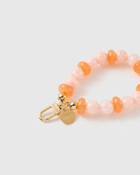 PEACH PEARL PHONE STRAP