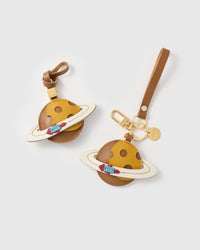 SATURN LEATHER BAG CHARM