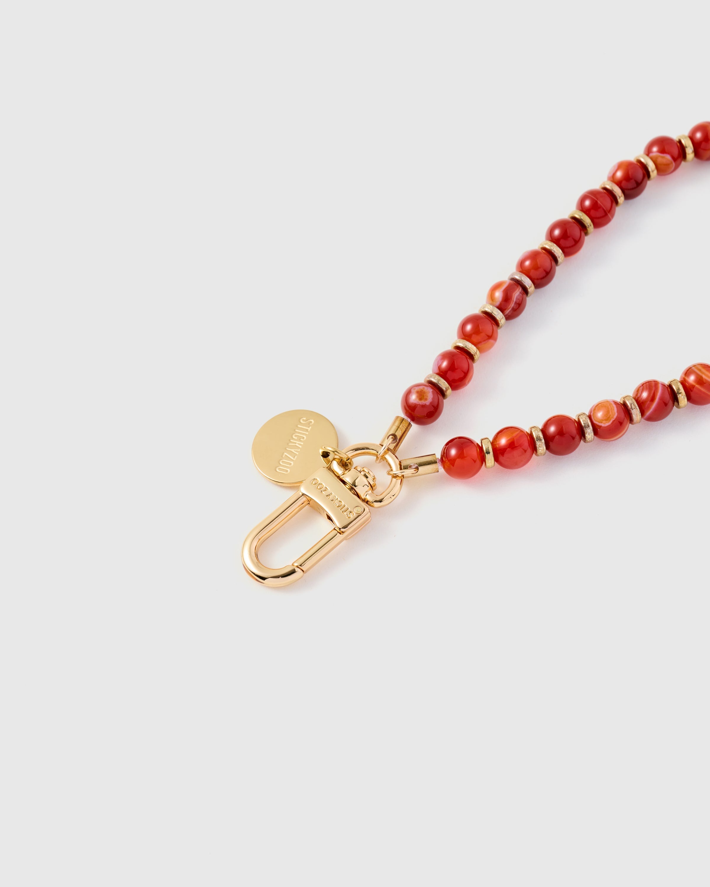 RED STONE PHONE STRAP