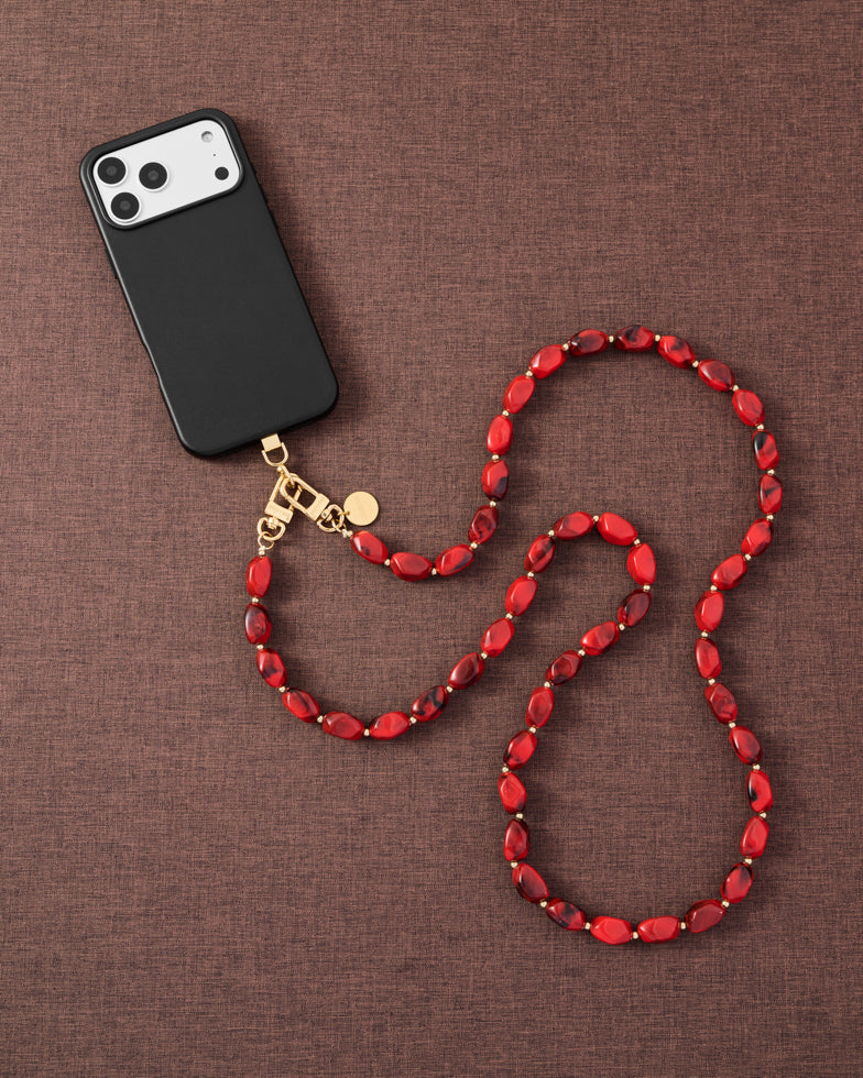 RUBY SMOKE CROSS-BODY PHONE STRAP