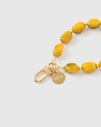 SAFFRON AGATE PHONE STRAP