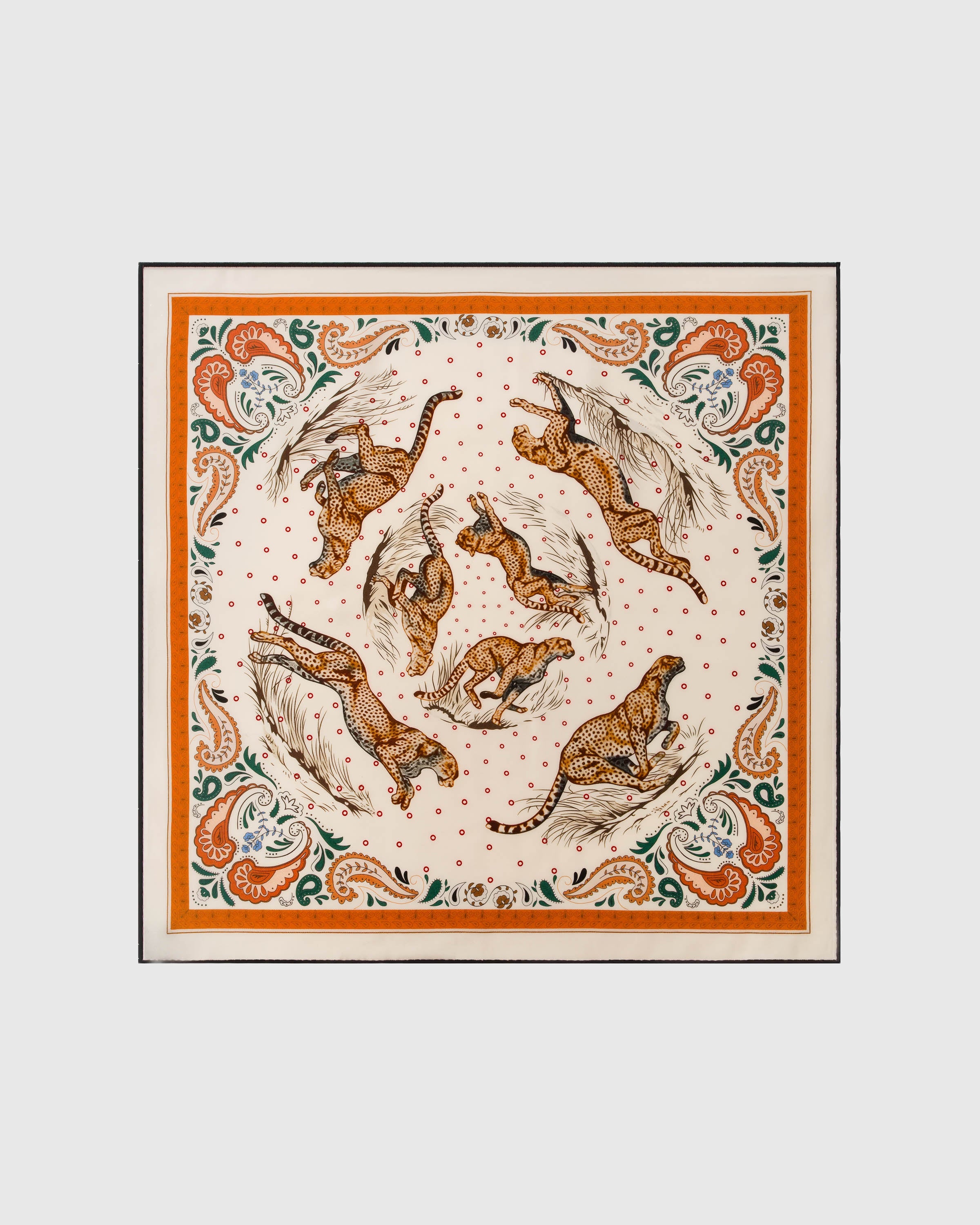 CHEETAH HUNT SILK SCARF