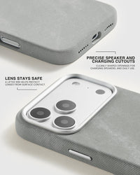 DENIM PHONE CASE — GREY