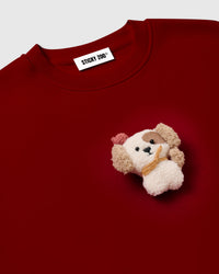 CARDINAL PUPPY SWEATSHIRT